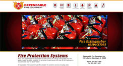 Desktop Screenshot of dependablefire.com